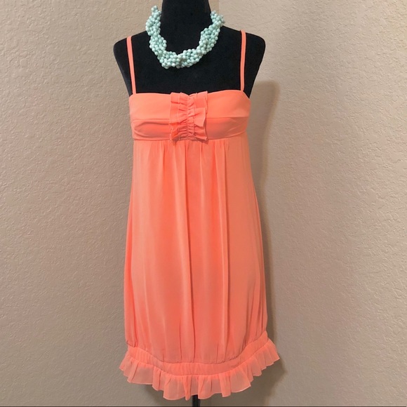 Cute Bright Coral Spring Dress 💐 - Picture 2 of 2